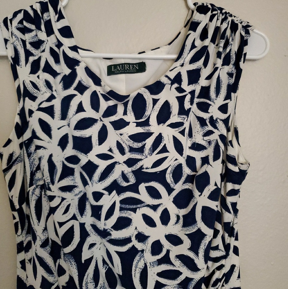 Ralph Lauren Dress Blue and White
